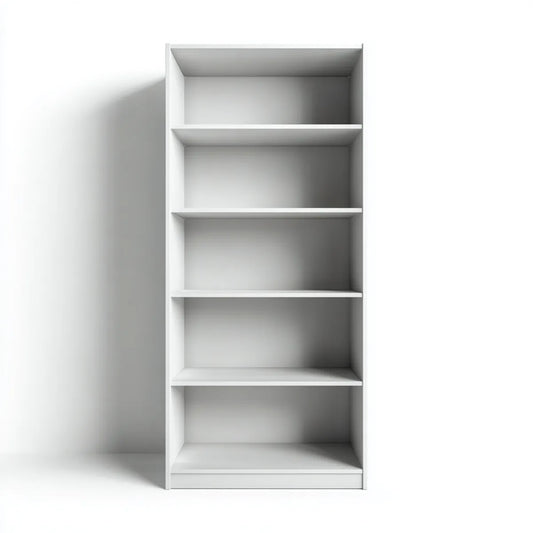 Armadio a ripiani bianco 80 x 40 x 200 cm in pannello truciolare nobilitato rettangolare
